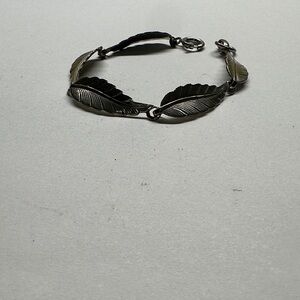 Silver Leaf Bracelet